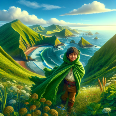 海角绿意盎然披风少年，绿意盎然,海角侄子